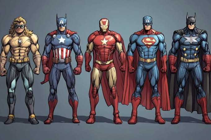 superhero character for comics