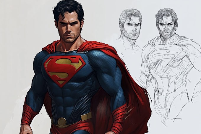 superhero character for comics