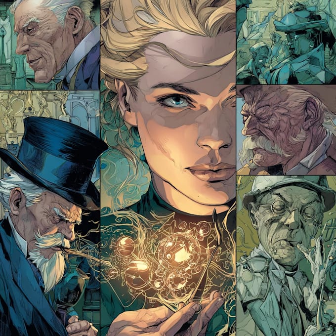 draw a cover art or comic cover art