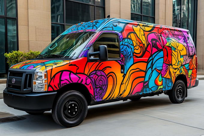 make branding vehicle wrap, car wrap, van wrap,