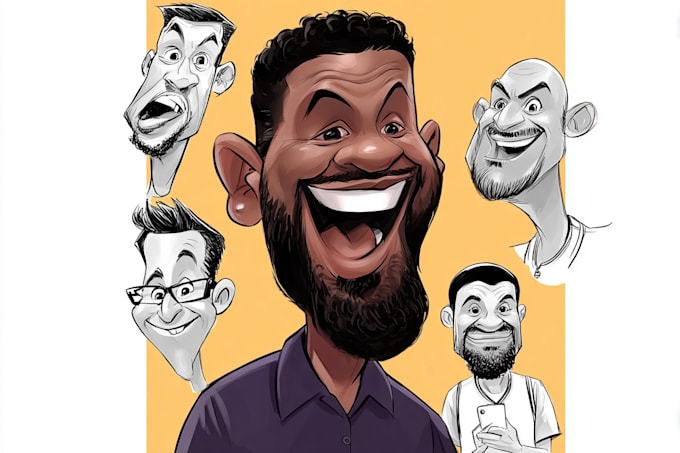 create unique and funny caricature art