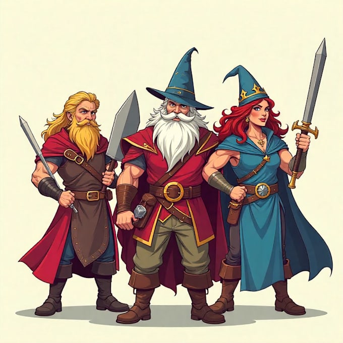 draw your dnd party