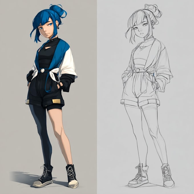 make a anime character