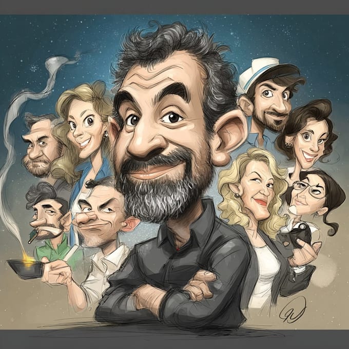 do cartoon caricature for you