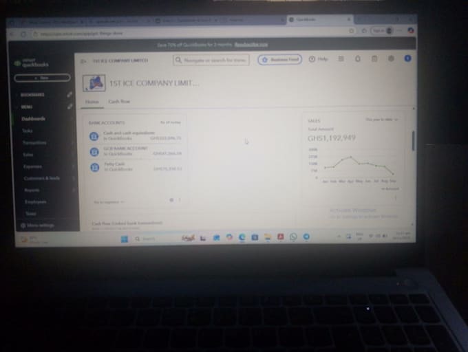 perform monthly pl financial reports quickbooks, odoo