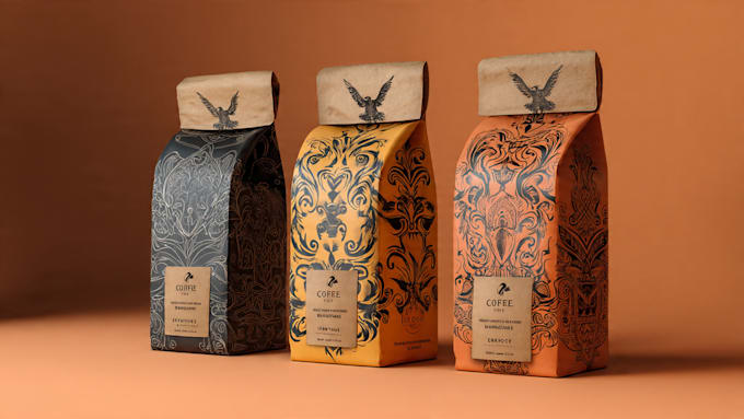 do coffee packaging, coffee bag, label design