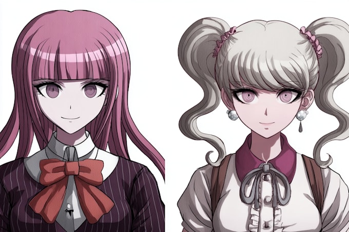 draw your character as a danganronpa sprite
