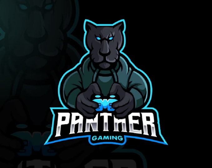 do awesome panther head cartoon mascot logo design