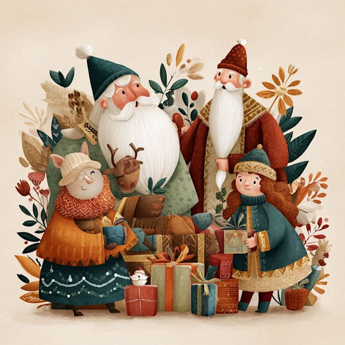 design christmas themed illustration