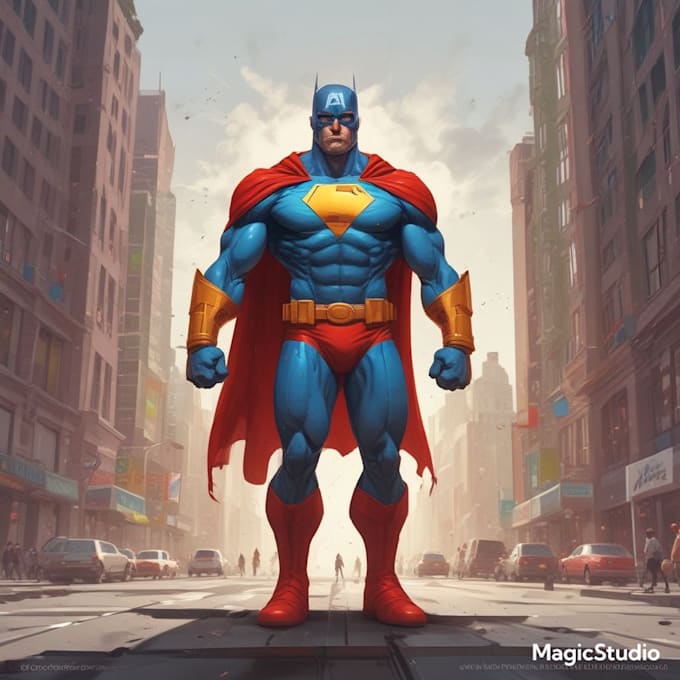 create scifi, fantasy, superhero character design