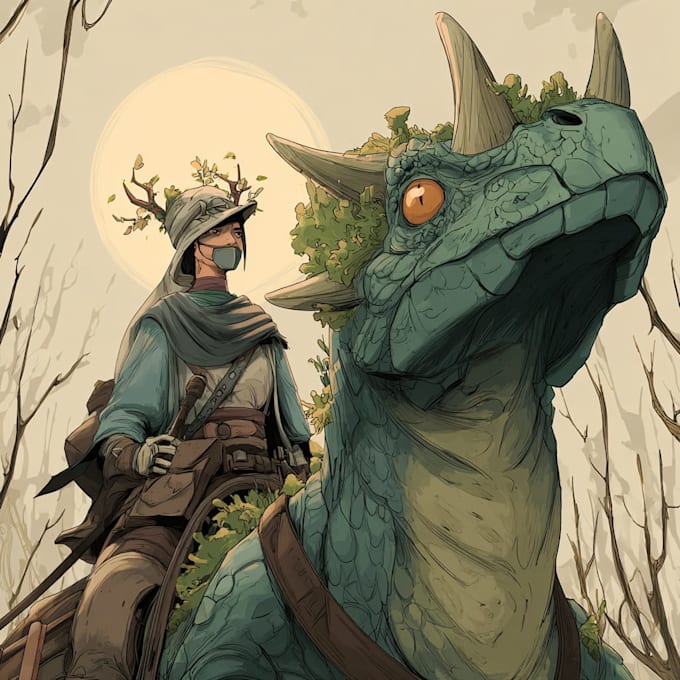 draw fantasy creatures and custom monster illustration