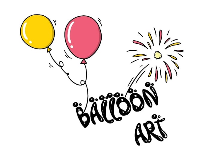 create high quality and beautiful balloon logo design