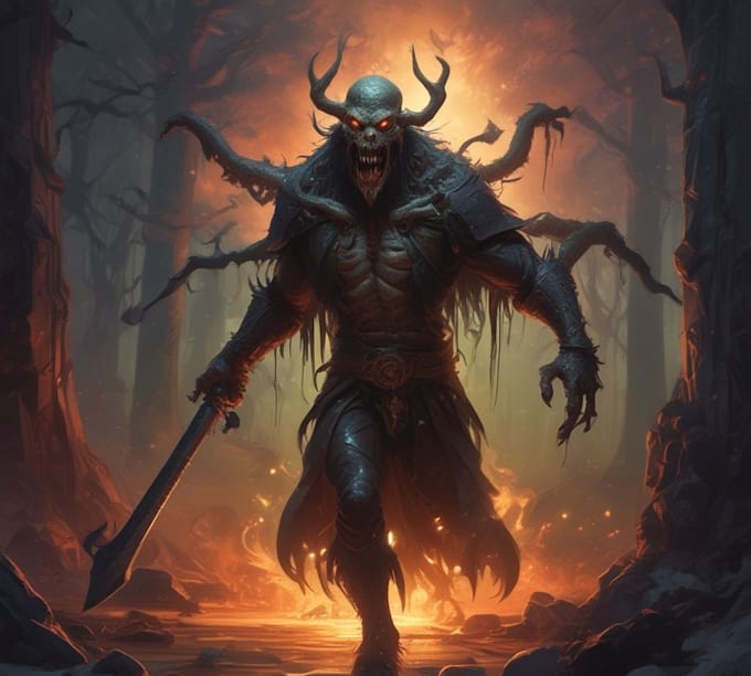 fantasy horror and fantasy horror character