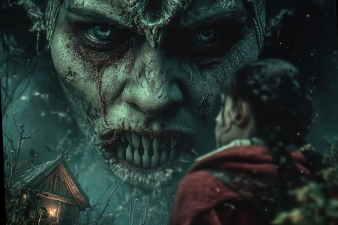 draw a custom fantasy horror creature or villain