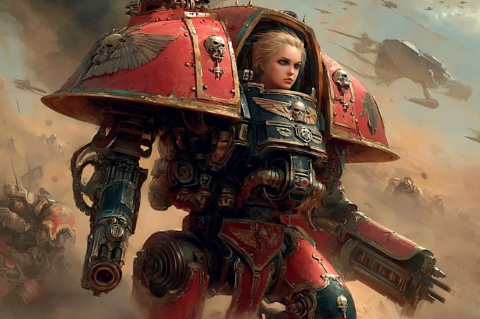 create warhammer 40k art