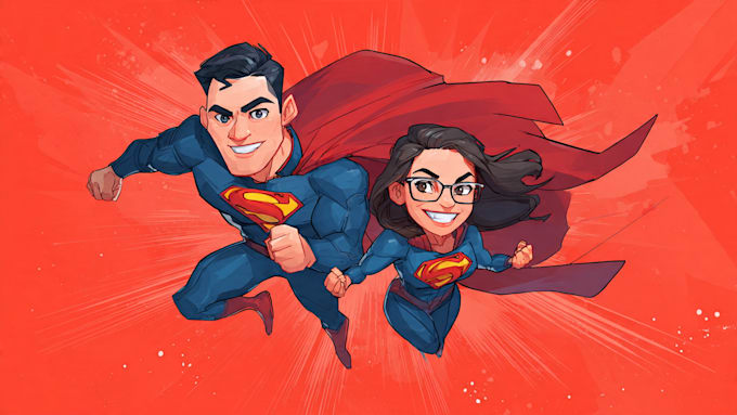 create superhero caricature for you