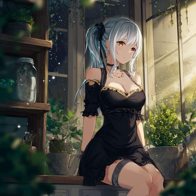 draw a professional anime illustration