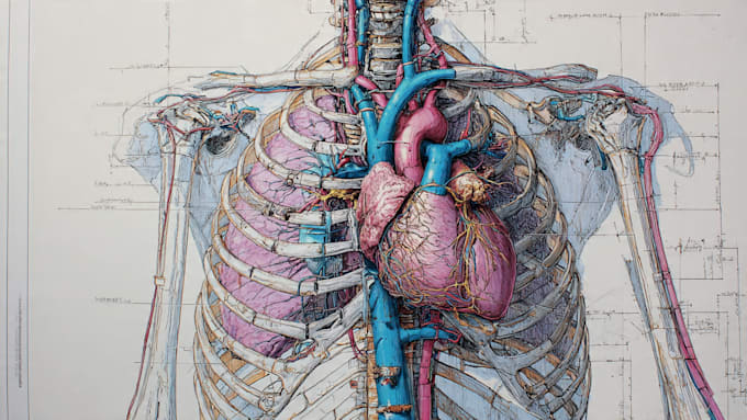 l draw exercise, medical and anatomy illustrations