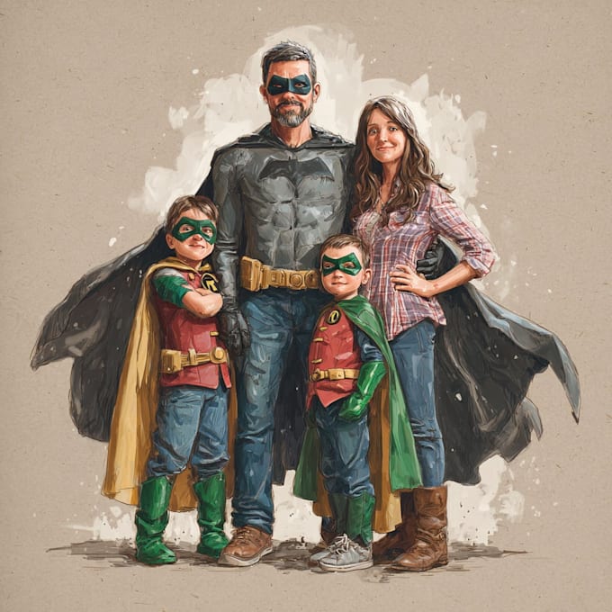 draw comic superhero pop art portrait