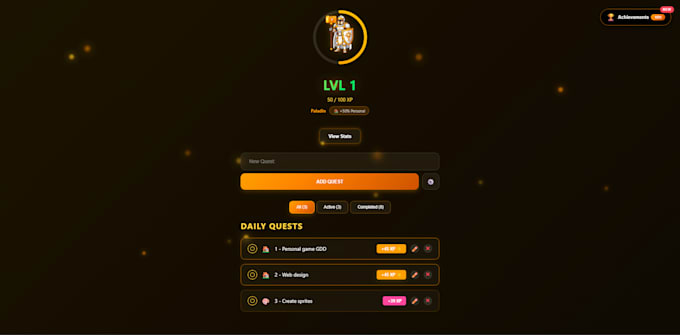 build a gamified vue 3 interactive website