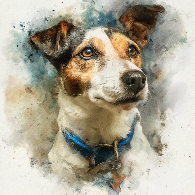 Draw a watercolor pet portrait, dog portrait cat portrait by Debraharpe ...