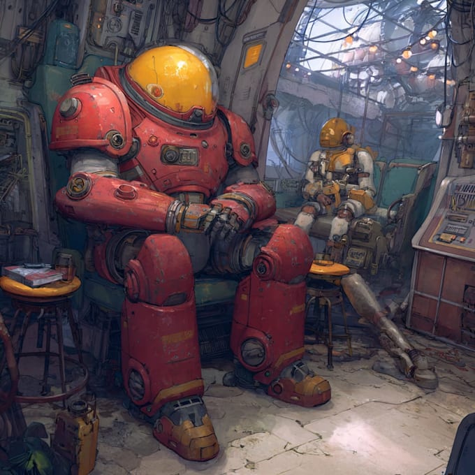draw sci fi illustration and sci fi art