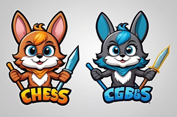 design a unique cartoon mascot logo