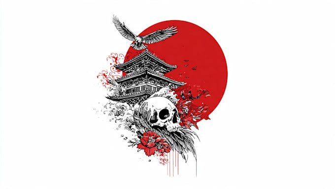 draw amazing japanese oriental tattoo