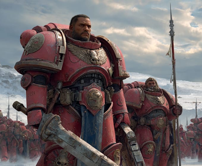 create a warhammer 40k table top miniature painter