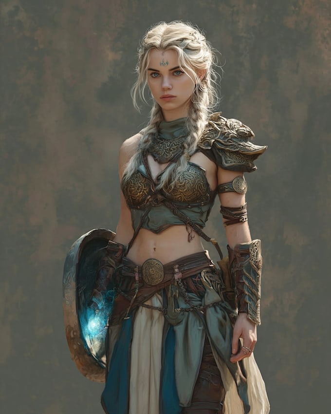 draw epic dungeons and dragons character illustrations