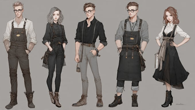 do semi realistic character design