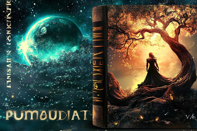 create an epic fantasy book cover