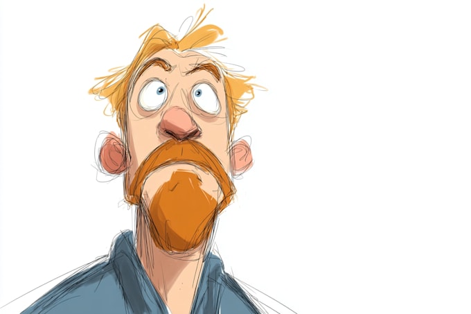 draw cartoon character illustrations for you
