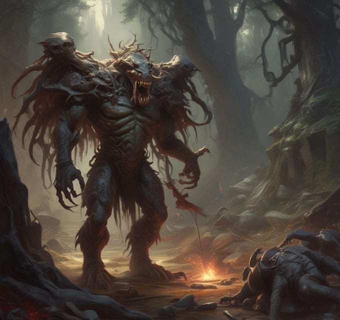 fantasy horror and fantasy horror character