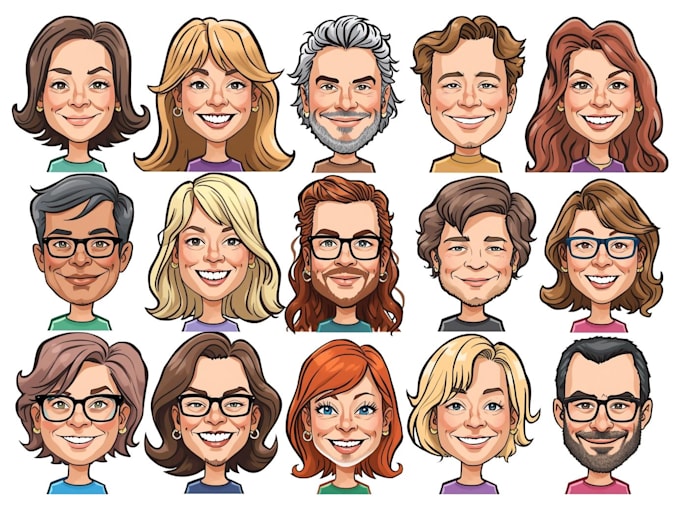 draw cartoons and caricatures