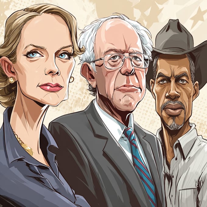 create digital political cartoon for political cartoon