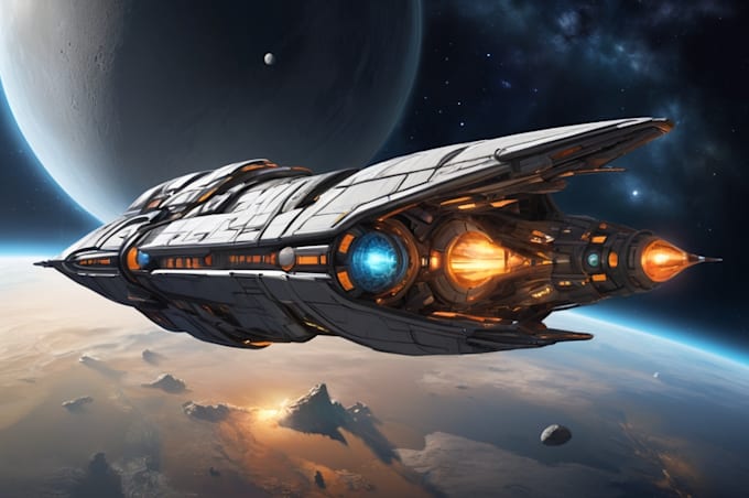 draw an amazing spaceship for your space game