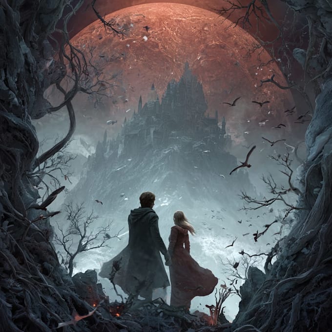 create your epic fantasy book cover art