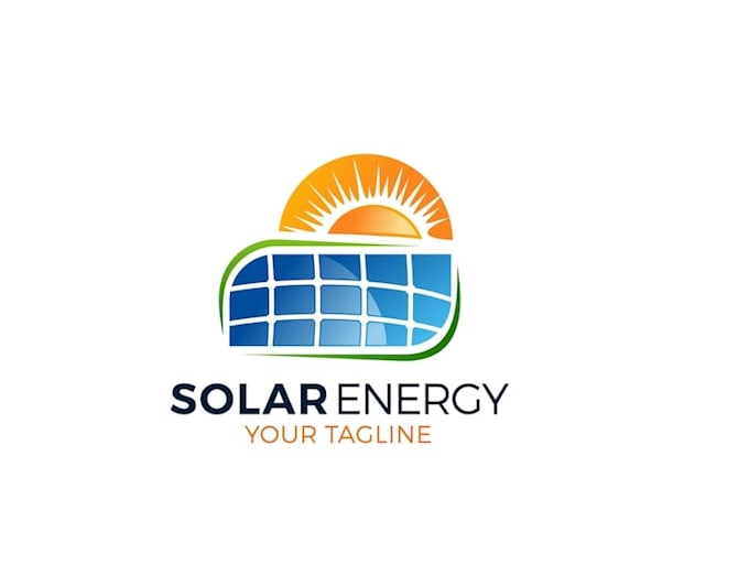 design a clean and modern solar energy logo