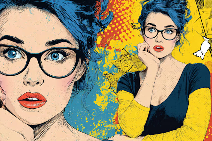 make pop art portrait of your face