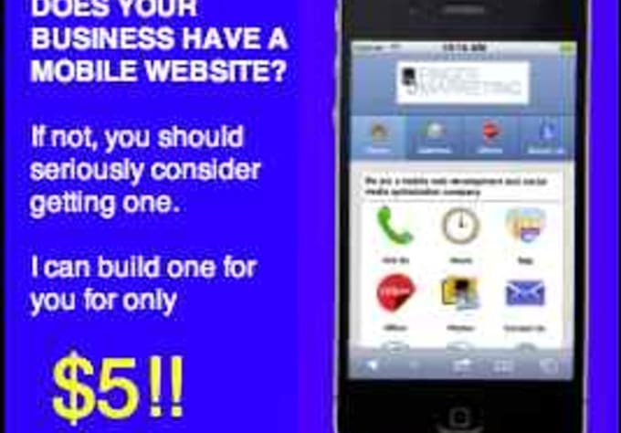 create a professional 11 page mobile website for your business