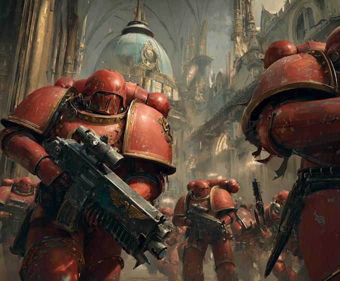 create warhammer 40k art