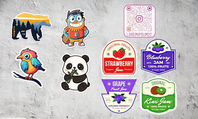 make cut lines or die cut lines for sticker and logo