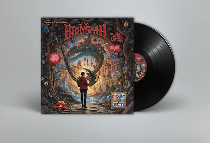 Design your illustrated album cover art or music artwork by ...