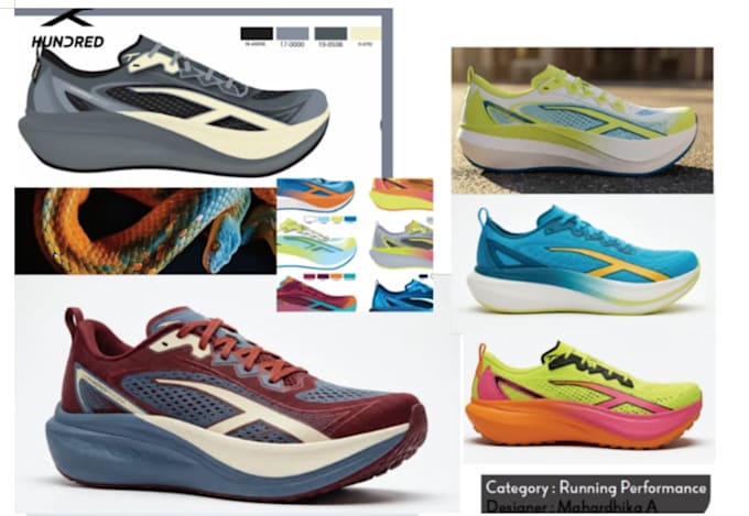 make footwear design from 2d design, sketch, render looksee sample