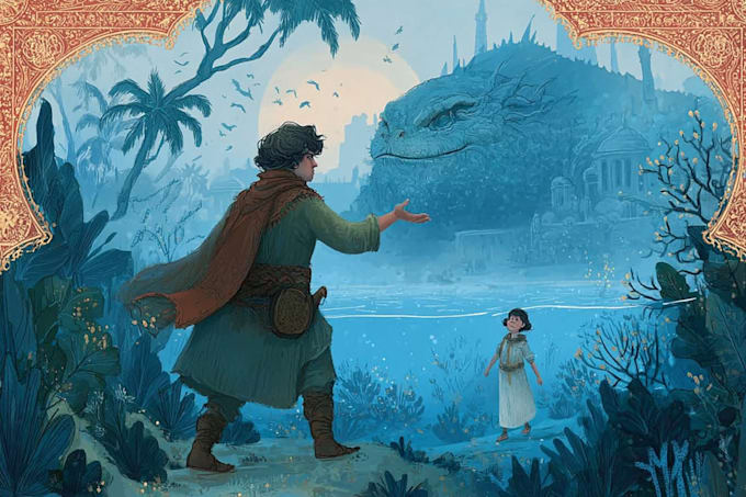 draw fantasy illustrations and covers