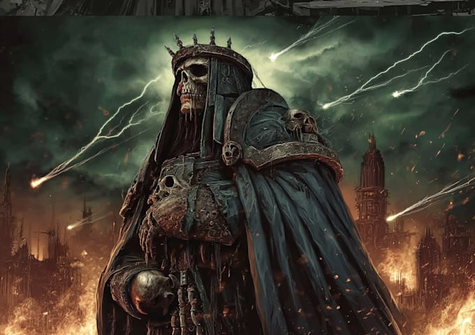 create warhammer style dark fantasy art