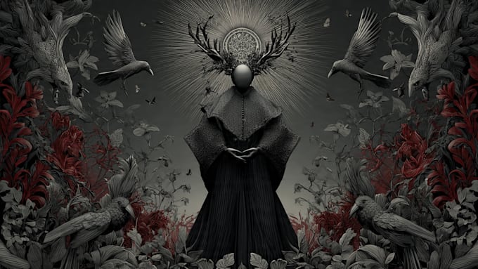 draw dark art illustration