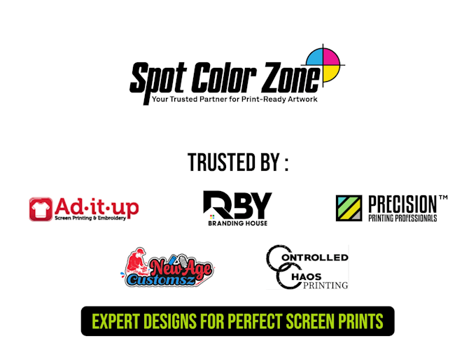 professional spot color separation for screen printing