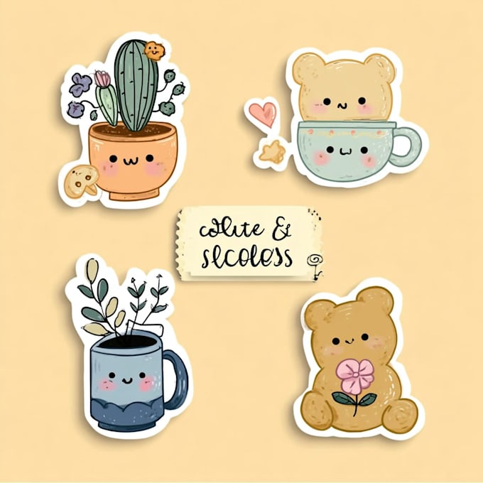 draw doodle illustrations for website, ui, and icons